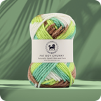 Fatboy Chunky Naturally Dyed Fibre Yarn (100 gram) - Multicolor 1