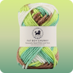 Fatboy Chunky Naturally Dyed Fibre Yarn (100 gram) - Multicolor 1