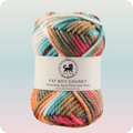 Fatboy Chunky Naturally Dyed Fibre Yarn (100 gram) - Multicolor 11