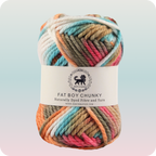 Fatboy Chunky Naturally Dyed Fibre Yarn (100 gram) - Multicolor 11