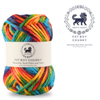 Fatboy Chunky Naturally Dyed Fibre Yarn (100 gram) - Multicolor 12