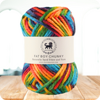 Fatboy Chunky Naturally Dyed Fibre Yarn (100 gram) - Multicolor 12