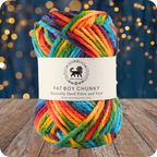 Fatboy Chunky Naturally Dyed Fibre Yarn (100 gram) - Multicolor 12