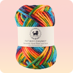 Fatboy Chunky Naturally Dyed Fibre Yarn (100 gram) - Multicolor 12