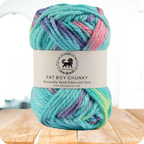 Fatboy Chunky Naturally Dyed Fibre Yarn (100 gram) - Multicolor 13