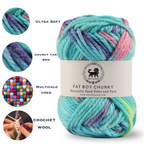 Fatboy Chunky Naturally Dyed Fibre Yarn (100 gram) - Multicolor 13