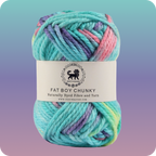 Fatboy Chunky Naturally Dyed Fibre Yarn (100 gram) - Multicolor 13