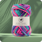 Fatboy Chunky Naturally Dyed Fibre Yarn (100 gram) - Multicolor 14