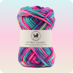 Fatboy Chunky Naturally Dyed Fibre Yarn (100 gram) - Multicolor 14