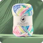 Fatboy Chunky Naturally Dyed Fibre Yarn (100 gram) - Multicolor 15