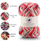 Fatboy Chunky Naturally Dyed Fibre Yarn (100 gram) - Multicolor 3