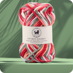 Fatboy Chunky Naturally Dyed Fibre Yarn (100 gram) - Multicolor 3