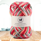 Fatboy Chunky Naturally Dyed Fibre Yarn (100 gram) - Multicolor 3