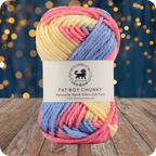 Fatboy Chunky Naturally Dyed Fibre Yarn (100 gram) - Multicolor 4