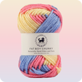 Fatboy Chunky Naturally Dyed Fibre Yarn (100 gram) - Multicolor 4