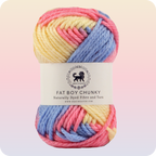 Fatboy Chunky Naturally Dyed Fibre Yarn (100 gram) - Multicolor 4
