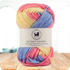 Fatboy Chunky Naturally Dyed Fibre Yarn (100 gram) - Multicolor 4