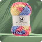 Fatboy Chunky Naturally Dyed Fibre Yarn (100 gram) - Multicolor 4