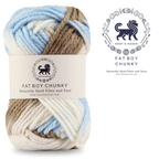 Fatboy Chunky Naturally Dyed Fibre Yarn (100 gram) - Multicolor 5