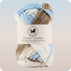 Fatboy Chunky Naturally Dyed Fibre Yarn (100 gram) - Multicolor 5