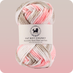 Fatboy Chunky Naturally Dyed Fibre Yarn (100 gram) - Multicolor 6