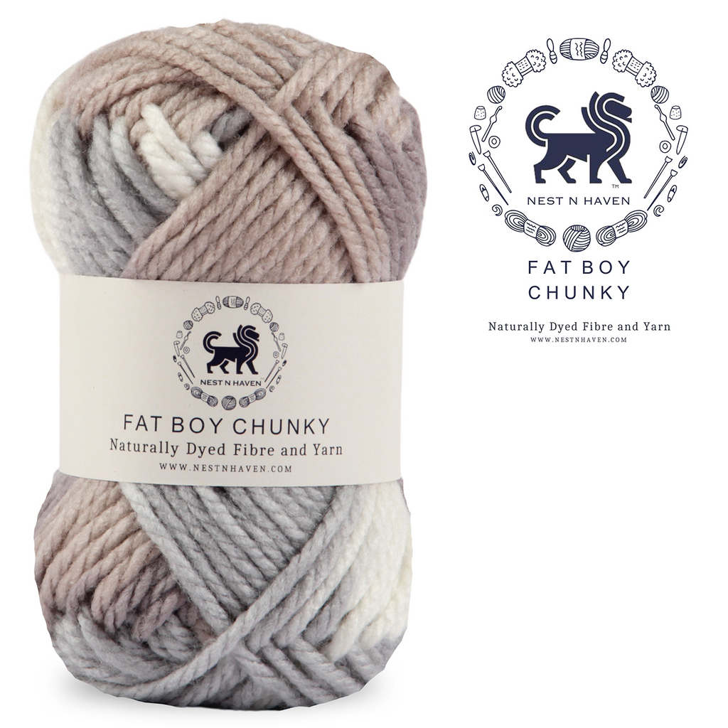 Fatboy Chunky Naturally Dyed Fibre Yarn (100 gram) - Multicolor 7