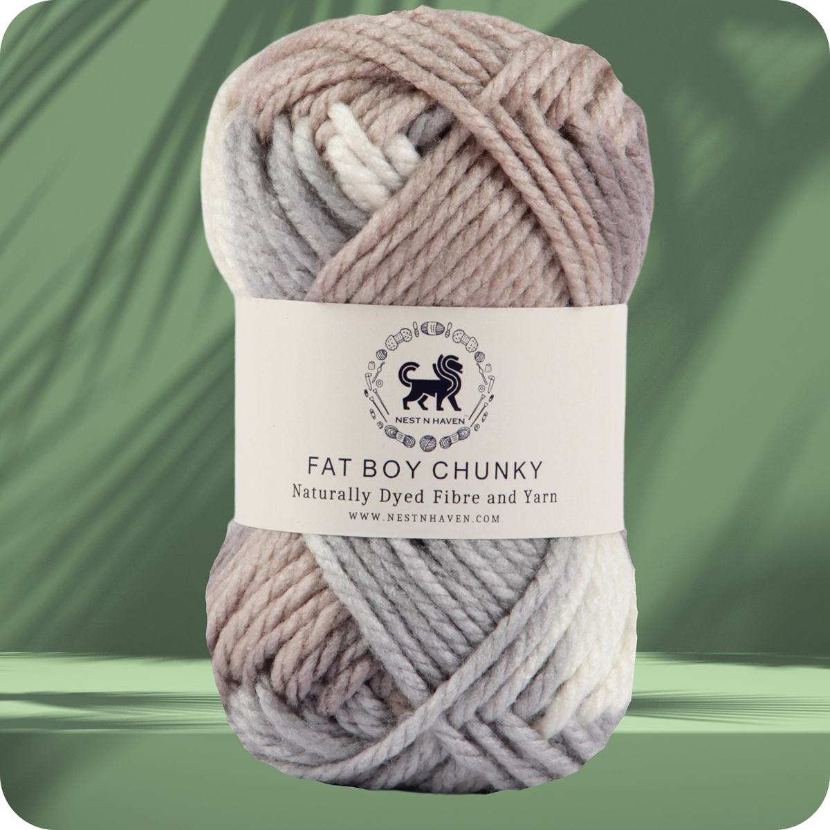 Fatboy Chunky Naturally Dyed Fibre Yarn (100 gram) - Multicolor 7