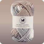 Fatboy Chunky Naturally Dyed Fibre Yarn (100 gram) - Multicolor 7
