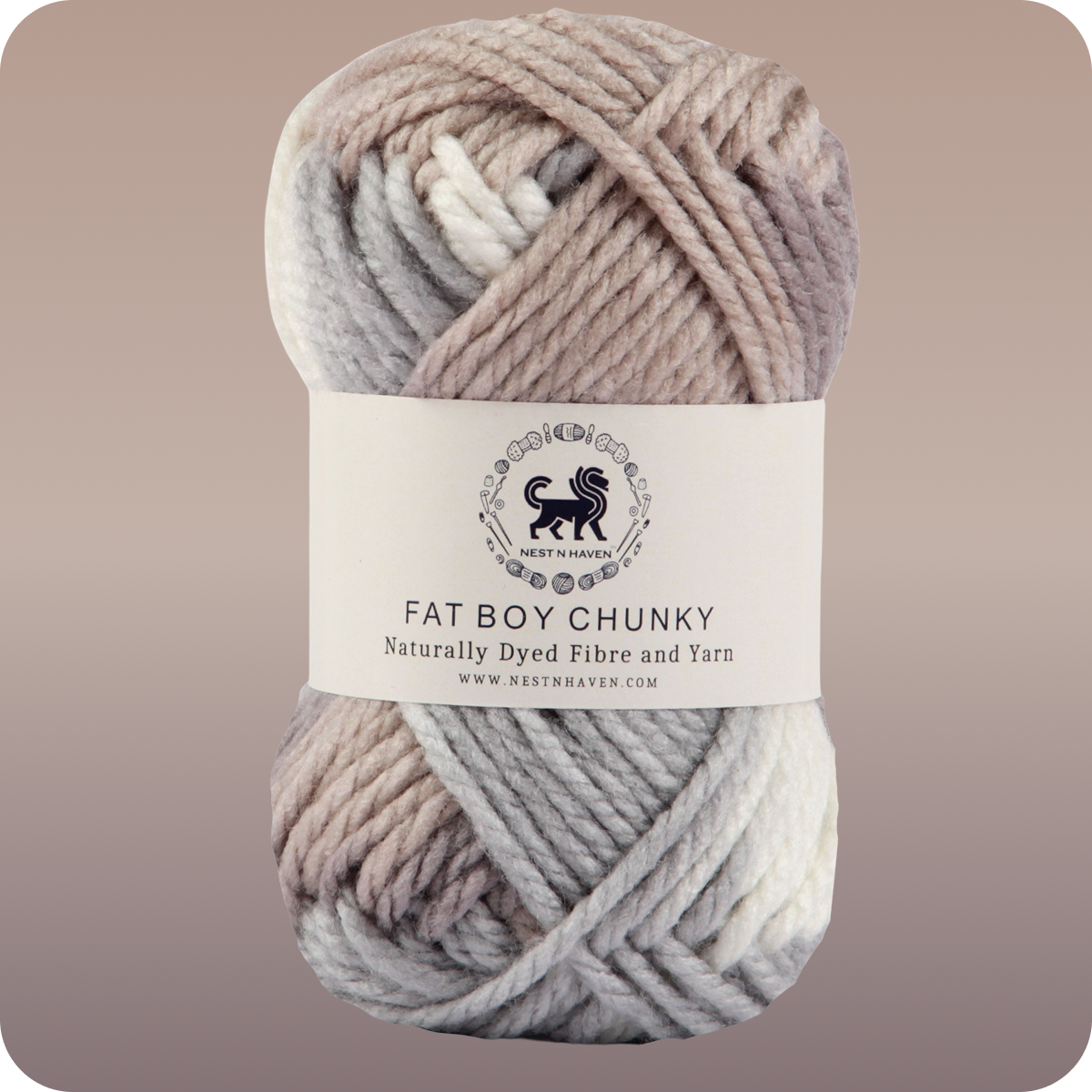 Fatboy Chunky Naturally Dyed Fibre Yarn (100 gram) - Multicolor 7