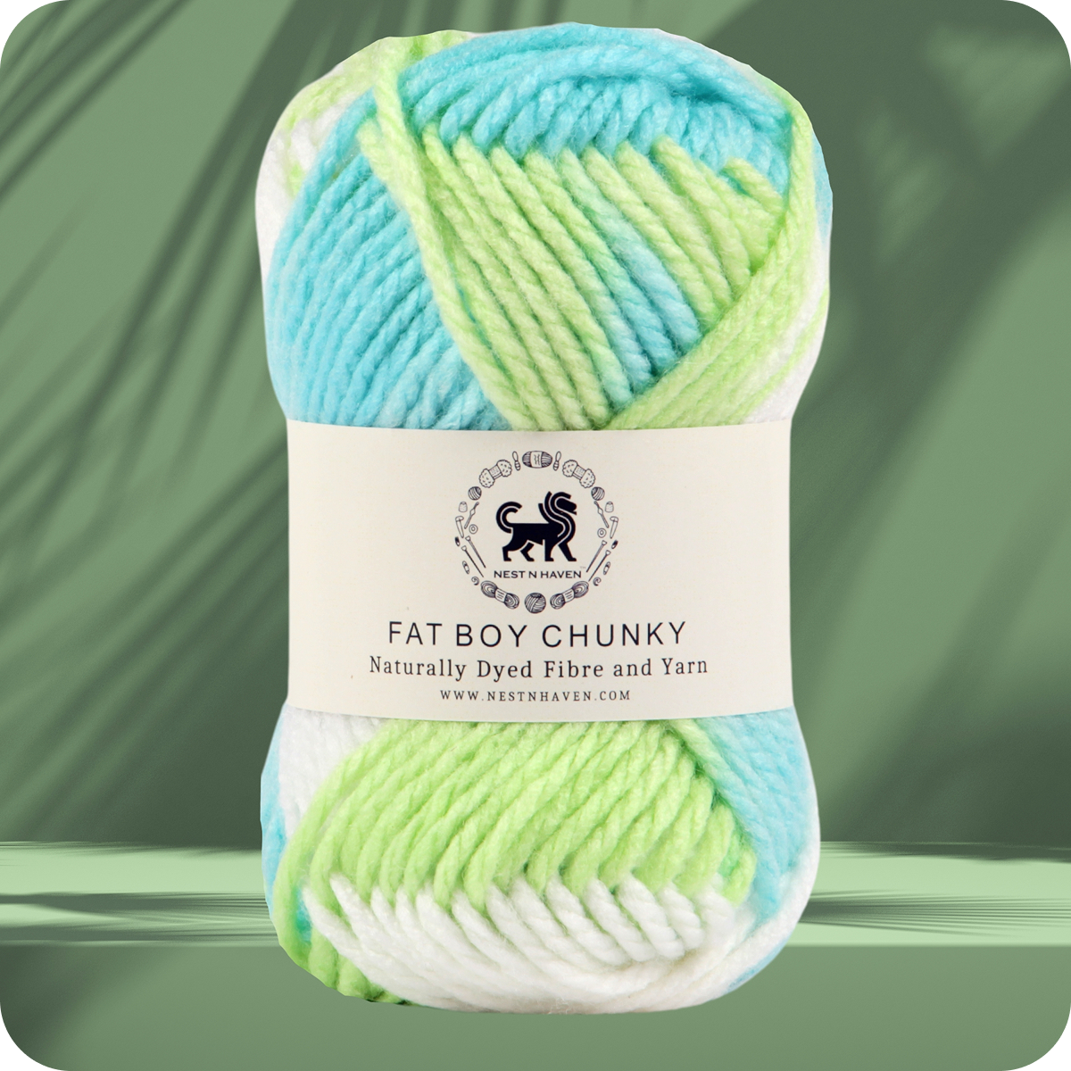 Fatboy Chunky Naturally Dyed Fibre Yarn (100 gram) - Multicolor 8