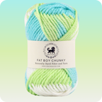 Fatboy Chunky Naturally Dyed Fibre Yarn (100 gram) - Multicolor 8