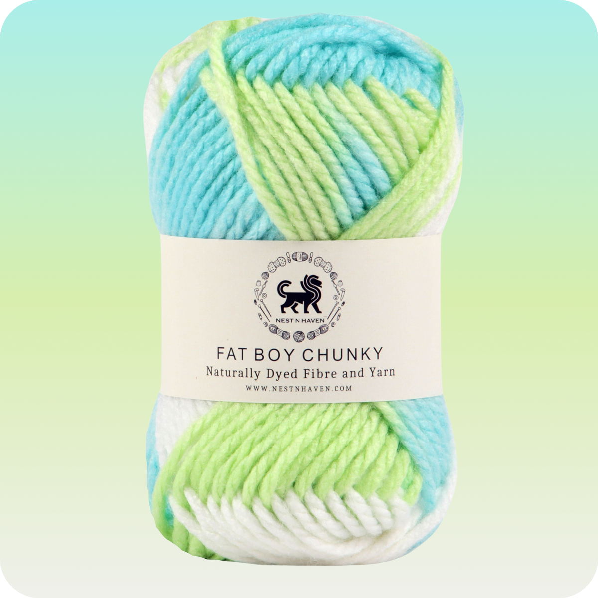 Fatboy Chunky Naturally Dyed Fibre Yarn (100 gram) - Multicolor 8