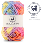 Fatboy Chunky Naturally Dyed Fibre Yarn (100 gram) - Multicolor 9