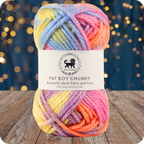 Fatboy Chunky Naturally Dyed Fibre Yarn (100 gram) - Multicolor 9