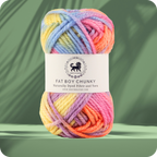 Fatboy Chunky Naturally Dyed Fibre Yarn (100 gram) - Multicolor 9