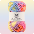 Fatboy Chunky Naturally Dyed Fibre Yarn (100 gram) - Multicolor 9