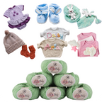 Baby  Yarn  pack of 6 (25gms x 6) 150 gram -  Pastel Green
