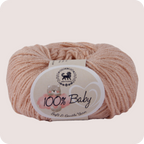 Baby  Yarn  pack of 6 (25gms x 6) 150 gram -  Pinkish Beige