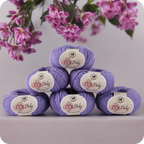 Baby  Yarn  pack of 6 (25gms x 6) 150 gram -  Purple