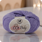 Baby  Yarn  pack of 6 (25gms x 6) 150 gram -  Purple