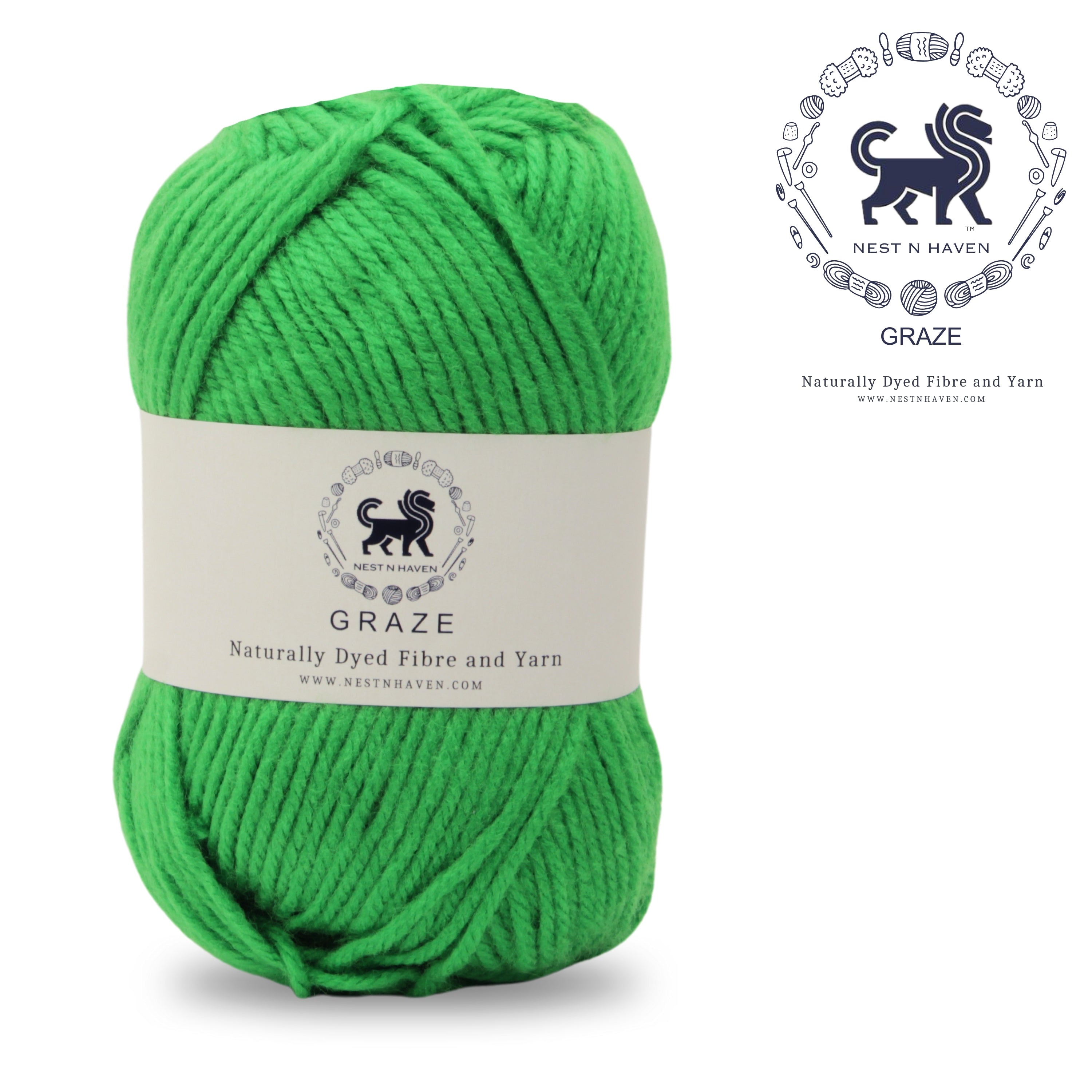 Graze Hand Knitting and Crochet Bulky Yarn (100 gram) - Paris Green