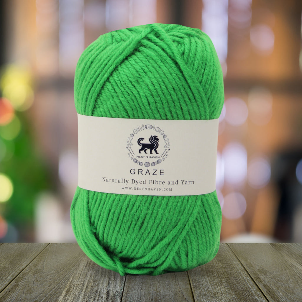 Graze Hand Knitting and Crochet Bulky Yarn (100 gram) - Paris Green
