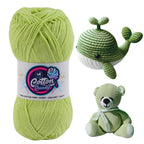 Cotton Candy Cotton Yarn (100 gram) - Parrot Green