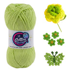 Cotton Candy Cotton Yarn (100 gram) - Parrot Green