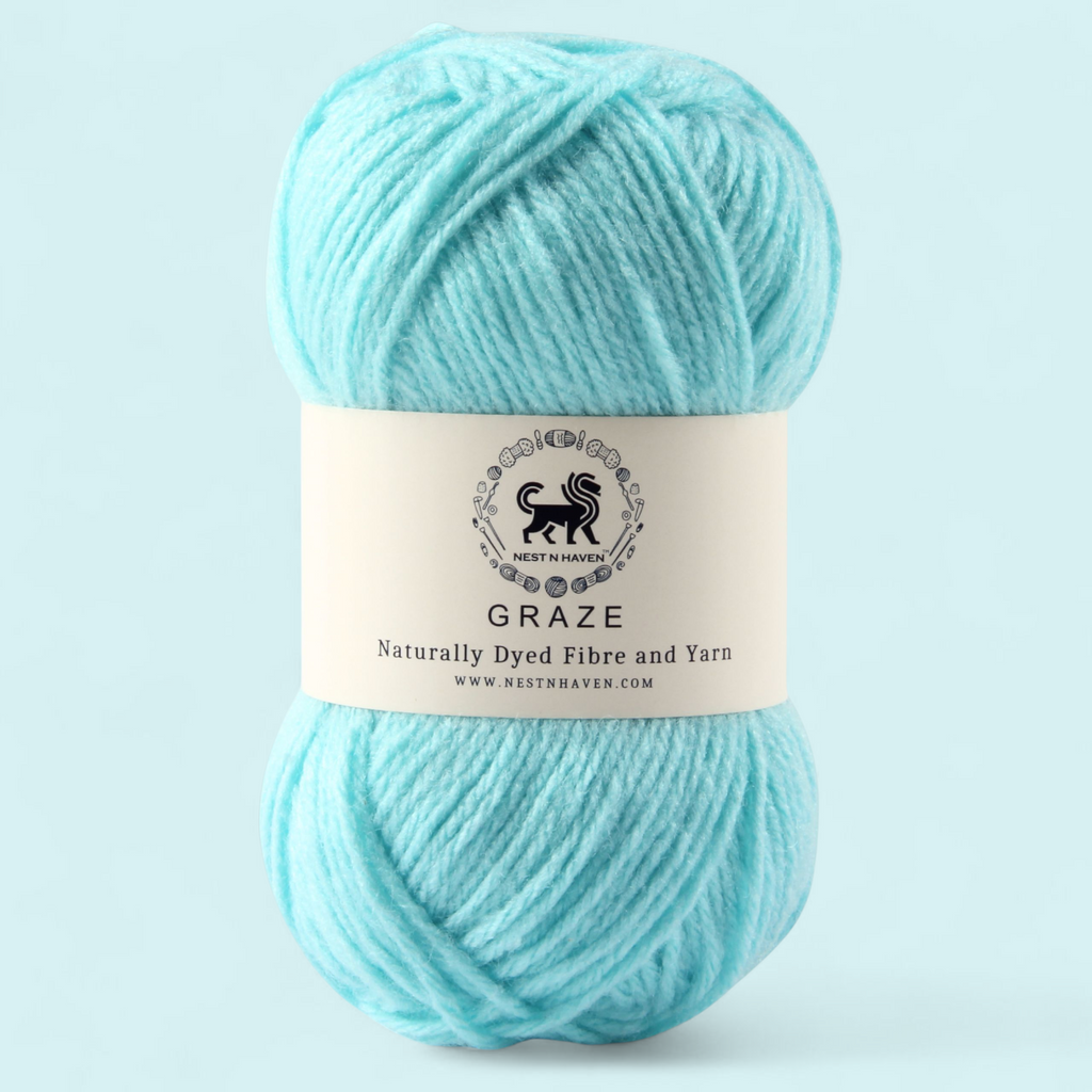 Graze Hand Knitting and Crochet Bulky Yarn (100 gram) -  Powder Blue