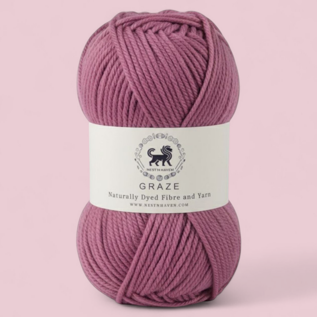 Graze Hand Knitting and Crochet Bulky Yarn (100 gram) - Onion Pink