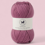 Graze Hand Knitting and Crochet Bulky Yarn (100 gram) - Onion Pink