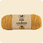 Pure and Luxurious 100% Merino Wool (100 gram) -  Camel (Yellow)