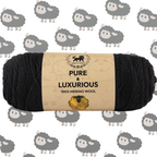 Pure and Luxurious 100% Merino Wool (100 gram) -  Black