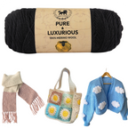 Pure and Luxurious 100% Merino Wool (100 gram) -  Black